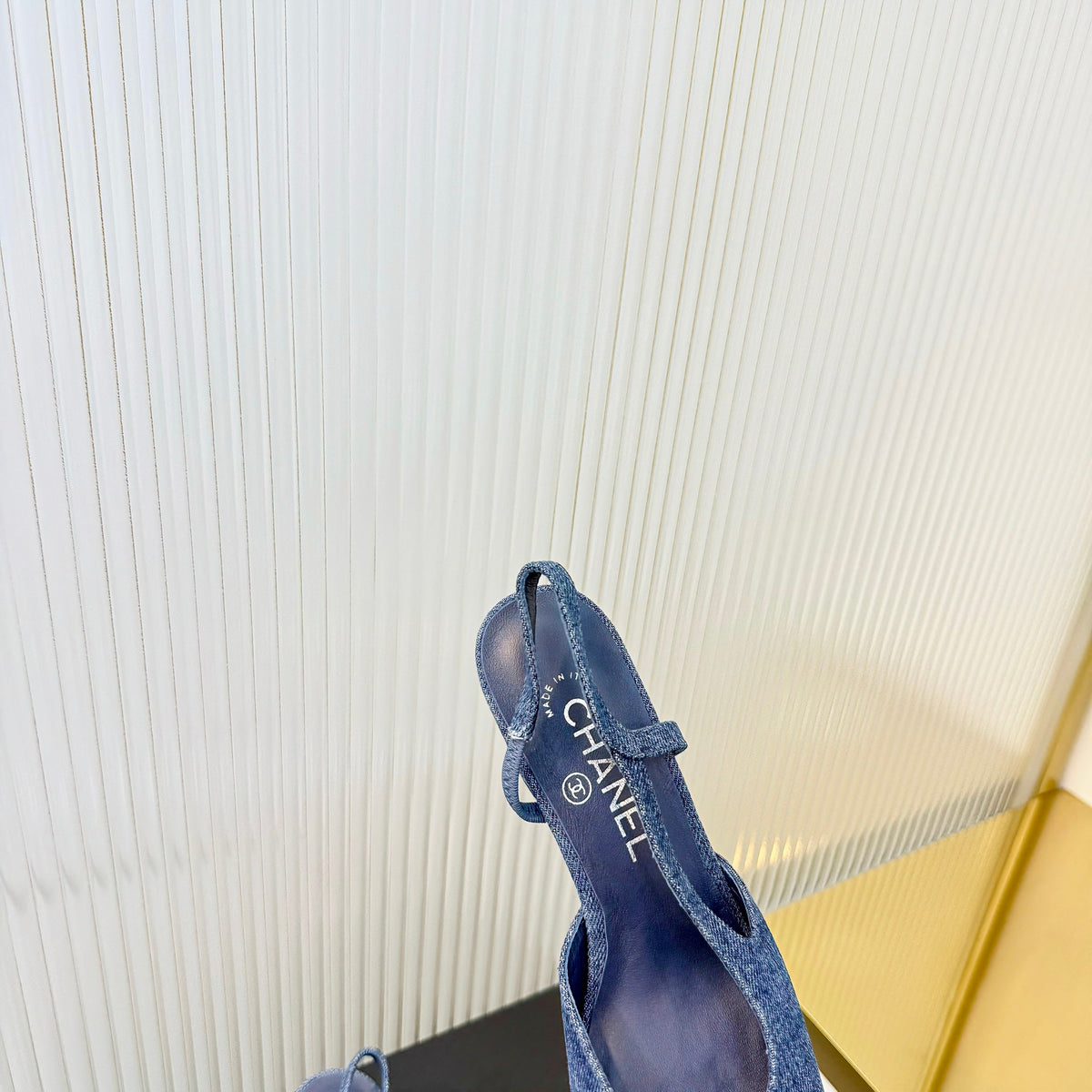 CC 26 Slingback High Heel 6.5cm Blue Denim 714021